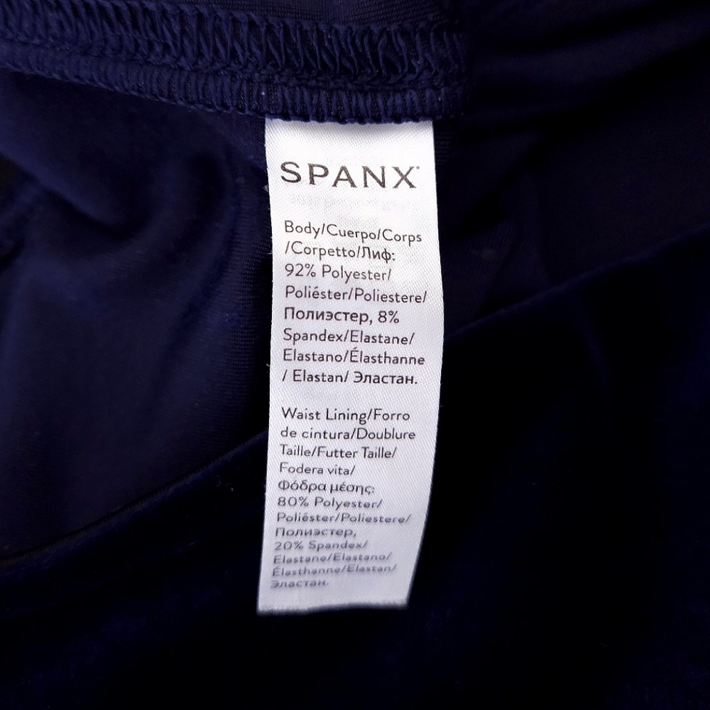 SPANX Velvet Luxe Leggings Lapis Night Blue MEDIUM - Picture 7 of 9
